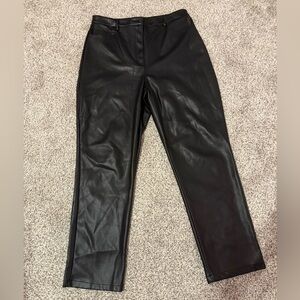 Ardene Sleek Black Leatherette Trousers